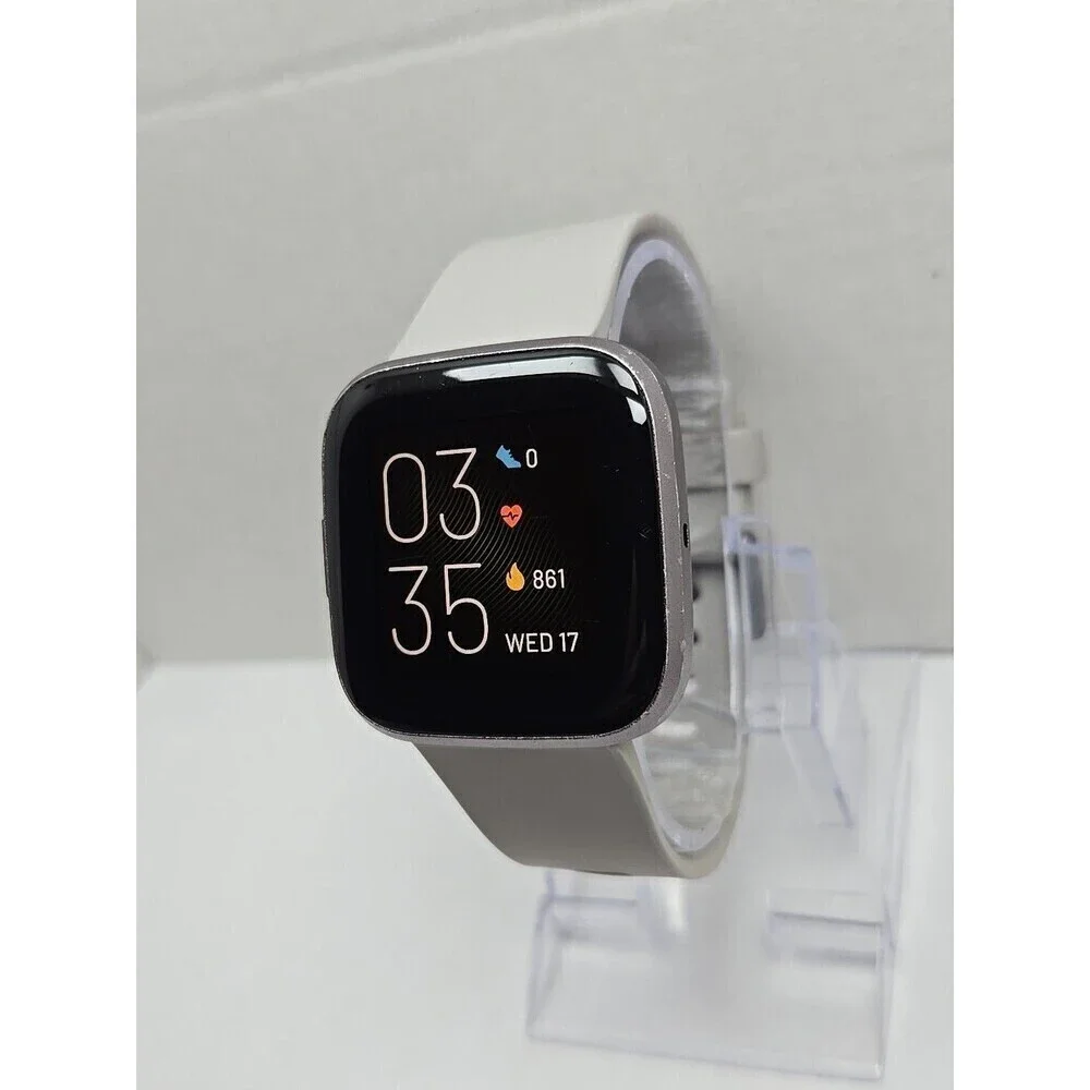 Fitbit Versa 2 Smartwatch Gray 40mm Alexa WR50M Always On Display No Charger